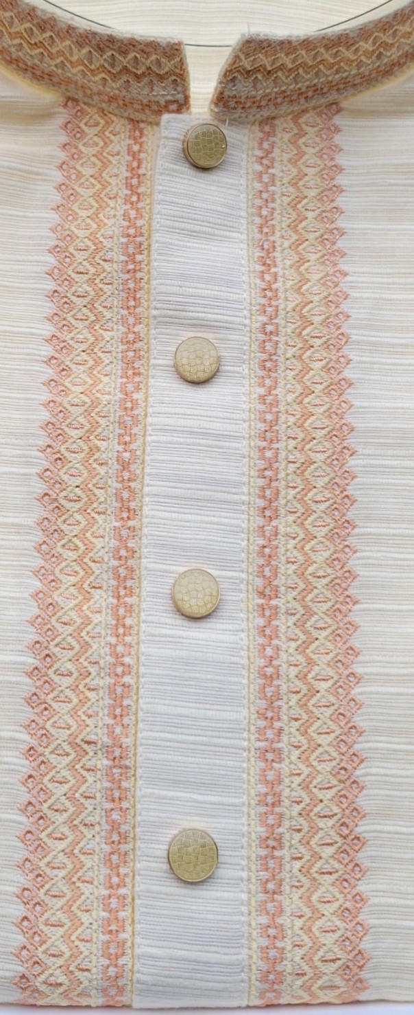 Premium Cream Embroidered Punjabi for Men