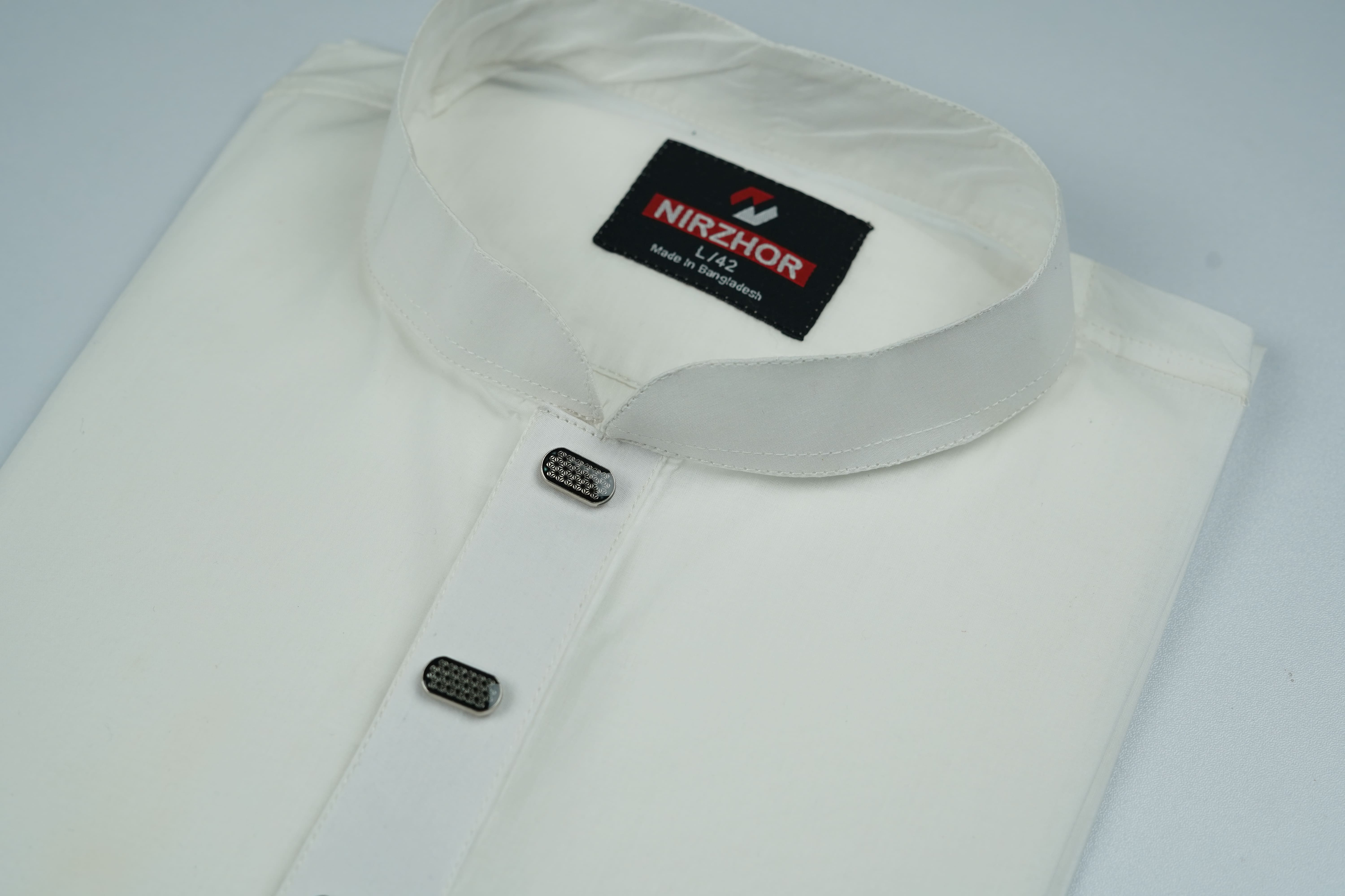 Nirzhor Classic White Panjabi